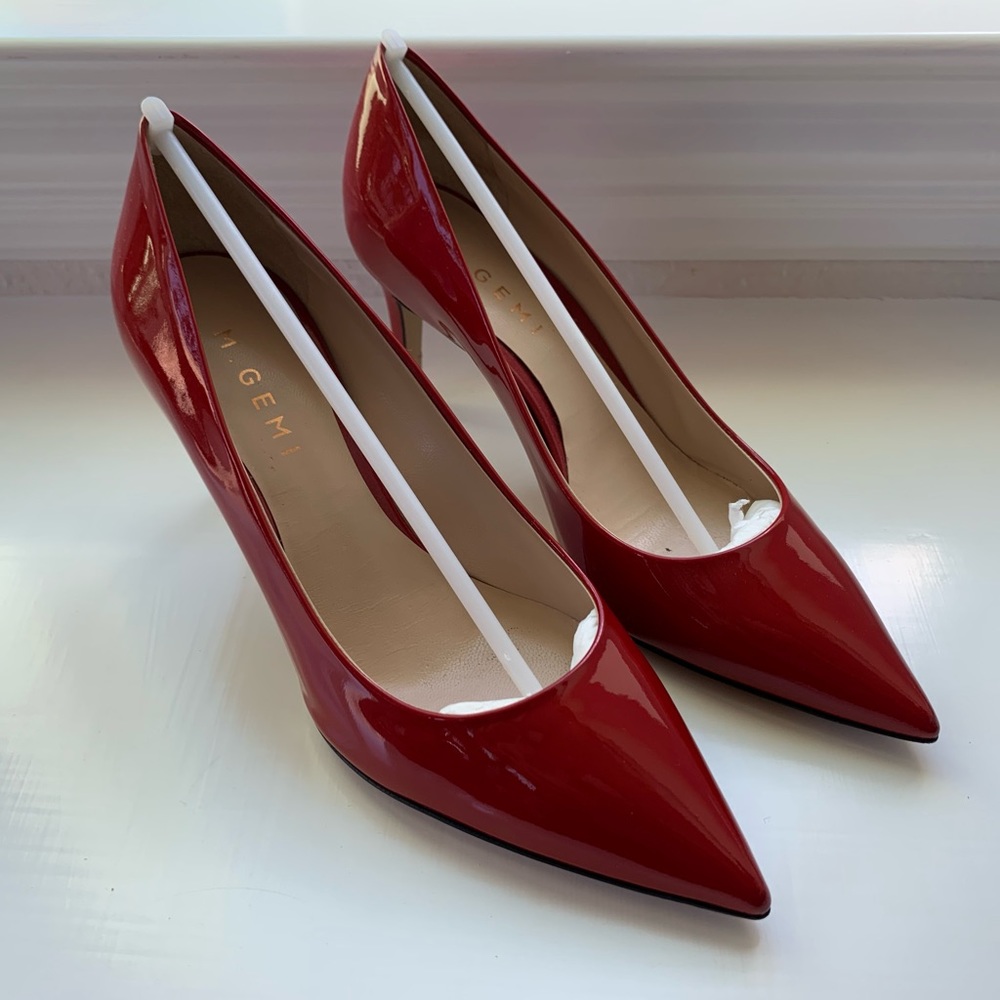 M.Gemi Red Patent Heels- size 38